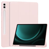 Husa tableta pentru Samsung Galaxy Tab S9 Plus, Techsuit Flex Trifold (cu Pencil Holder), gri