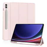 Husa tableta pentru Samsung Galaxy Tab S9 Ultra, Techsuit Flex Trifold (cu Pencil Holder), gri