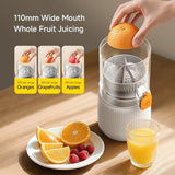 Deerma Electric Citrus Juicer (LC01), Cordless, portabil, Automatic Pulp Separation System, 1500mAh, 45W, BPA-Free, Alb