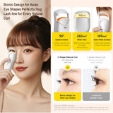 Deerma Eyelash Curler (JM01), Bionic, Smart 3-Level Heat Control, 400mAh, 2W, Safe Color-Changing Silicone, Alb