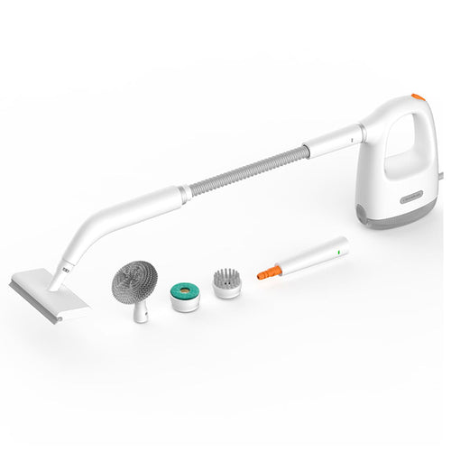 Deerma Handheld Steam Cleaner (ZQ01), Eliminates Bacteria 99,99%, 1300W, 100°, 36g/min Steam Flow, Brush Attachments, Alb