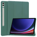Husa tableta pentru Samsung Galaxy Tab S9 Plus, Techsuit Flex Trifold (cu Pencil Holder), gri