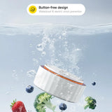 Deerma Washing Machine (GS01), Automatic, 21W, 2000mAh, portabil Fruits Cleaner, Boost Food Freshness, Vortex Power, Alb