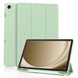 Husa tableta pentru Samsung Galaxy Tab A9 Plus, Techsuit Flex Trifold (cu Pencil Holder), verde deschis