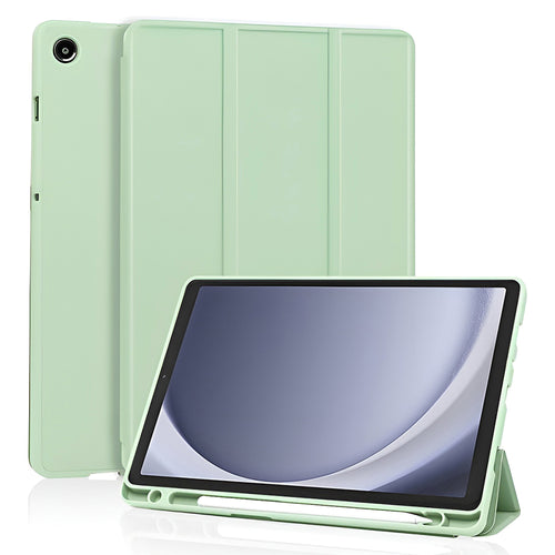 Husa tableta pentru Samsung Galaxy Tab A9, Techsuit Flex Trifold (cu Pencil Holder), verde deschis