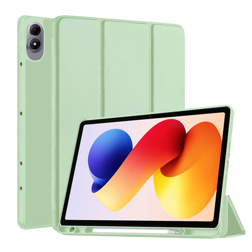 Husa tableta pentru Xiaomi Redmi Pad 2 Pro, Techsuit Flex Trifold (cu Pencil Holder), verde deschis