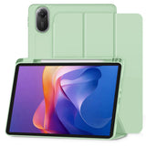 Husa tableta pentru Xiaomi Redmi Pad 2, Techsuit Flex Trifold (cu Pencil Holder), verde deschis