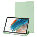 Husa tableta pentru Samsung Galaxy Tab A8 10.5 (2021), Techsuit Flex Trifold (cu Pencil Holder), verde deschis