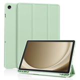Husa tableta pentru Samsung Galaxy Tab A9 Plus, Techsuit Flex Trifold (cu Pencil Holder), verde deschis