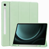 Husa tableta pentru Samsung Galaxy Tab S9, Techsuit Flex Trifold (cu Pencil Holder), verde deschis