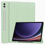 Husa tableta pentru Samsung Galaxy Tab S9 Plus, Techsuit Flex Trifold (cu Pencil Holder), verde deschis