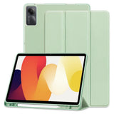 Husa tableta pentru Xiaomi Redmi Pad SE 11, Techsuit Flex Trifold (cu Pencil Holder), verde deschis