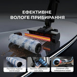 Aspirator Portabil Deerma Cordless Aspirator (VX100 Ultra), Dry & Wet Cleaning, 20000Pa, 300W, Auto Brush Wash