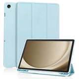 Husa tableta pentru Samsung Galaxy Tab A9 Plus, Techsuit Flex Trifold (cu Pencil Holder), bleu