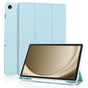Husa tableta pentru Samsung Galaxy Tab A9 Plus, Techsuit Flex Trifold (cu Pencil Holder), bleu
