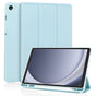 Husa tableta pentru Samsung Galaxy Tab A9, Techsuit Flex Trifold (cu Pencil Holder), bleu