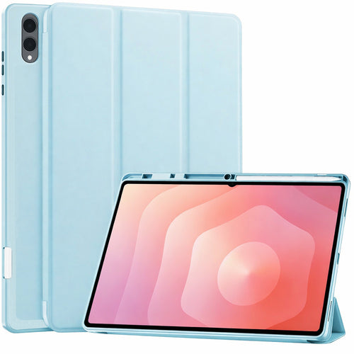 Husa tableta pentru Samsung Galaxy Tab S11 Ultra, Techsuit Flex Trifold (cu Pencil Holder), bleu