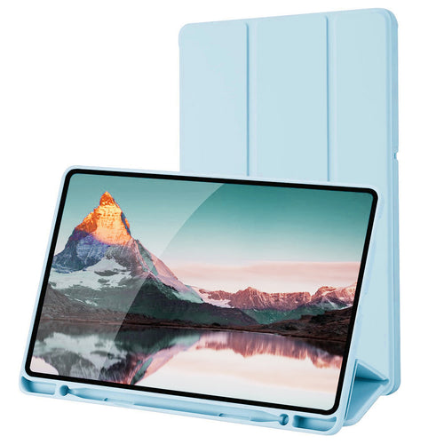 Husa tableta pentru Samsung Galaxy Tab S6 Lite 10.4 P610/P615, Techsuit Flex Trifold (cu Pencil Holder), bleu