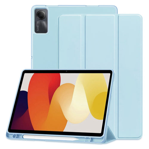 Husa tableta pentru Xiaomi Redmi Pad SE 11, Techsuit Flex Trifold (cu Pencil Holder), bleu