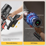 Aspirator Portabil Deerma Cordless Aspirator (T50W Station), 27000Pa, 600W, 2500mAh, Hepa, Cyclone Technology