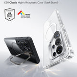 Husa pentru Samsung Galaxy S26 Ultra, ESR Classic Hybrid HaloLock Kickstand, negru/transparenta