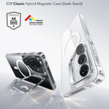Husa pentru Samsung Galaxy S26 Plus, ESR Classic Hybrid HaloLock Kickstand, transparenta