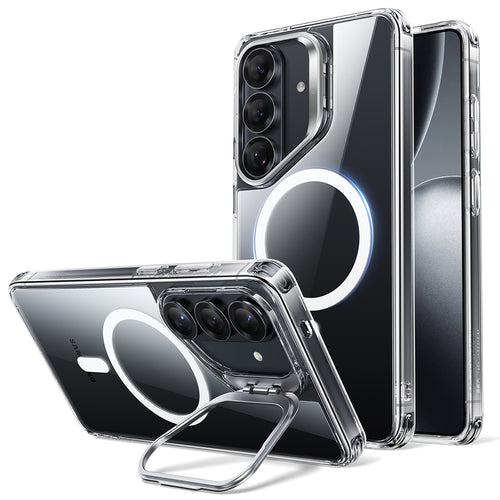 Husa pentru Samsung Galaxy S26 Plus, ESR Classic Hybrid HaloLock Kickstand, transparenta