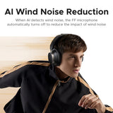 Casti wireless UGREEN Studio Pro HP206 (55687), Bluetooth 6.0, cu Microfon, Hi-Res, ANC, Custom EQ, LDAC, negru