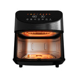 Deerma Air Fryer (KZ150W), 8L Bowl Capacity, 1700W, 65°C-200°C, Timer, 8 Programs, 3D Hot Air Convection, Touch, Negru