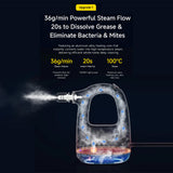 Deerma Handheld Steam Cleaner (ZQ01), Eliminates Bacteria 99,99%, 1300W, 100°, 36g/min Steam Flow, Brush Attachments, Alb