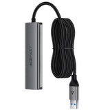 Hub USB Acefast Hub 4 in 1 (J17), 4 x USB3.0, 5Gbps, Plug & Play, Aluminum Alloy, 5V/3A, USB Cable, 1m, gri