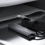 Hub USB Acefast Hub 4 in 1 (J17), 4 x USB3.0, 5Gbps, Plug & Play, Aluminum Alloy, 5V/3A, USB Cable, 1m, gri