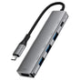 Hub USB Acefast Docking station 5 in 1 (J16), USB-C to 3x USB3.0, USB-C PD 90W, HDMI 4K@60Hz, Plug&Play, gri