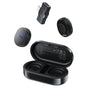 Microfon Acefast Microfoane lavaliera wireless (R3), Dual Mic, Magnetic Clip, AI Reducere zgomot, 80m Range, 25ms Latency, negru