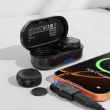 Microfon Acefast Microfoane lavaliera wireless (R3), Dual Mic, Magnetic Clip, AI Reducere zgomot, 80m Range, 25ms Latency, negru