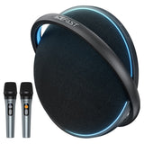 Boxa portabila Acefast Portabil (K5 Max), cu Dual Wireless Mics, 350W Peak, TWS Stereo, DSP, Lumini RGB, negru