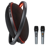 Boxa portabila Acefast Portabil (K5 Max), cu Dual Wireless Mics, 350W Peak, TWS Stereo, DSP, Lumini RGB, negru