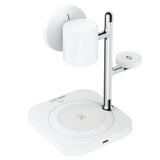 Incarcator wireless Acefast 3 in 1 Magnetic Incarcator Wireless (E39), Qi2.2, Phone + Watch + TWS, Night Light, 32.5W, alb