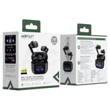 Casti wireless Acefast (W6), ANC, AI ENC, Smart Display, Gaming Mode, BT5.4, negru