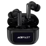 Casti wireless Acefast (W6), ANC, AI ENC, Smart Display, Gaming Mode, BT5.4, negru