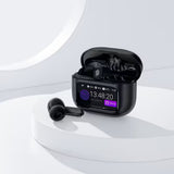 Casti wireless Acefast (W6), ANC, AI ENC, Smart Display, Gaming Mode, BT5.4, negru