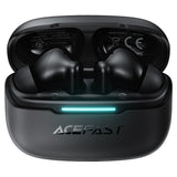 Casti wireless Acefast (W5), Design in-ear, TWS, 6-Mics Hybrid ANC, Dual-mic ENC, BT5.4, IPX4, negru