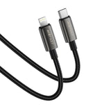 Cablu Acefast de date (C23-01), USB-C to Lightning, 30W, Braided cable, 1.2m, negru