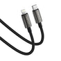 Cablu Acefast de date (C23-01), USB-C to Lightning, 30W, Braided cable, 1.2m, negru