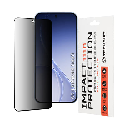 Folie de protectie pentru OPPO Reno15 F, Techsuit 111D Privacy Full Glue