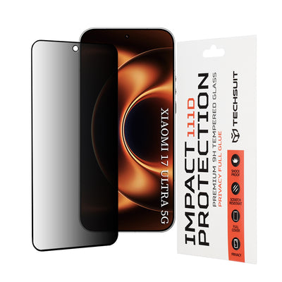 Folie de protectie pentru Xiaomi 17 Ultra, Techsuit 111D Privacy Full Glue
