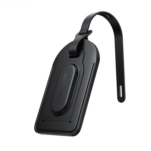 Dispozitiv anti-pierdere Acefast Smart Tracker (S5), Stylish Faux Piele Tag, pentru Luggage, BT 5.4, FindMy Network, MFi, CR2032 Battery, roz auriu
