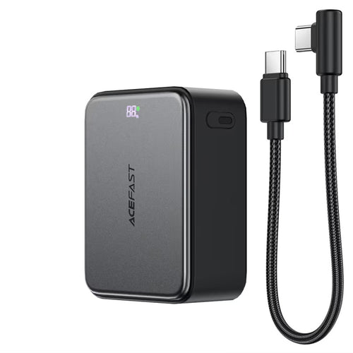 Baterie Externa Acefast (M28), cu Type-C Cable, Incarcare Rapida, 2x USB-C, USB, Display, Thermal System, 10000mAh