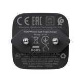 Incarcator retea Acefast (A136), Type-C, Incarcare rapida, GaN, Mini Design, PD40W, EU Plug, negru