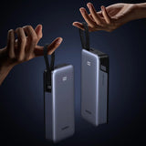 Baterie externa UGREEN Nexode PB536 (55988B), Incarcare rapida, Afisaj digital, USB, Type-C, USB-C Cable, 45W, 20000mAh, gri